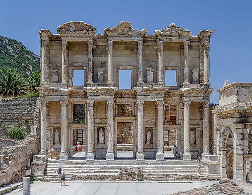 ephesus celsus library façade turkey